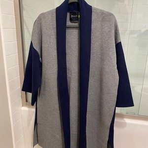 LYSSE Gray/Navy wrap sweater